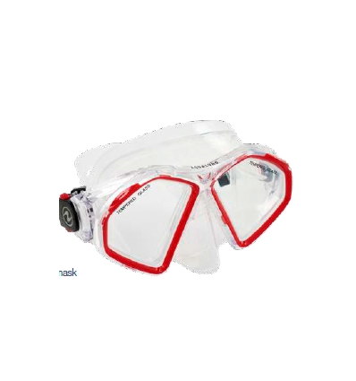 Ms5210006 Maschera Hawkeye Sn Transp/red